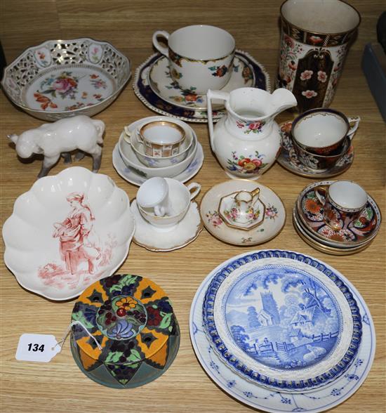 Mixed 19th Century and later European ceramics